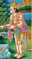 Hanuman Meets Mother Sita - Miniature Painting