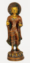 Standing Sakyamuni - Brass Buddha Sculpture