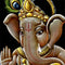 'Chubby Ganesha' Velvet Painting