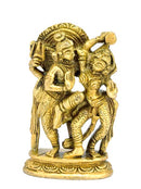 Divine Couple Shiva Parvati - Small Brass Figurine