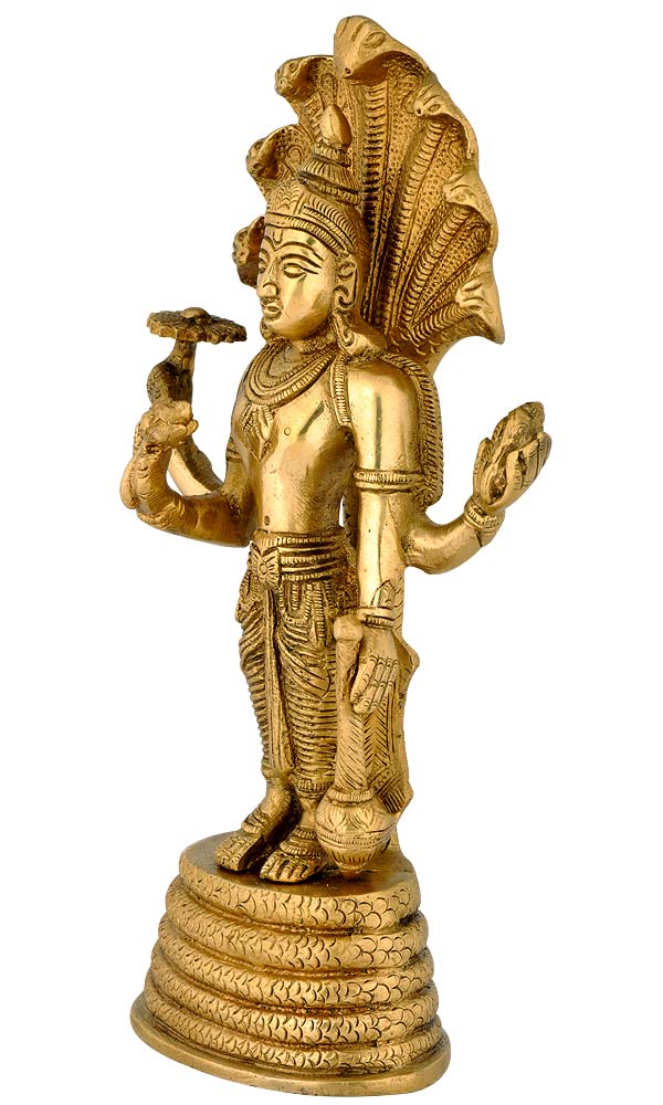 Lord Narayan - Brass Statue