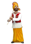 A Bhangra Dancer - Fiber Statue 11"