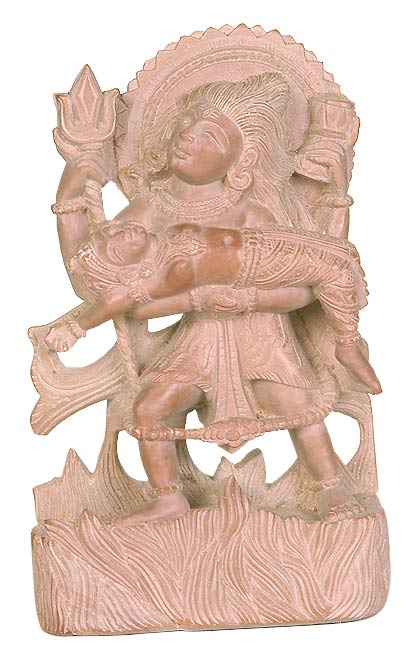 Enraged Shiva - Stone Sculpture
