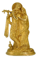 Radha Krishna Brass Statue For Temple