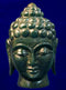 Buddha Head in Aventurine 6"