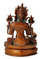 Seated Goddess Tara in Golden Brown Finish 12"