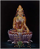 'Goddess of Wealth' Mata Lakshmi - Velvet Painting