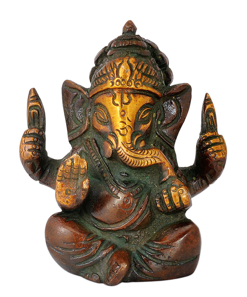 Small Metalic Ganesha Statue