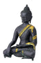 Lord Shakyamuni Black Antriqued Brass Statue