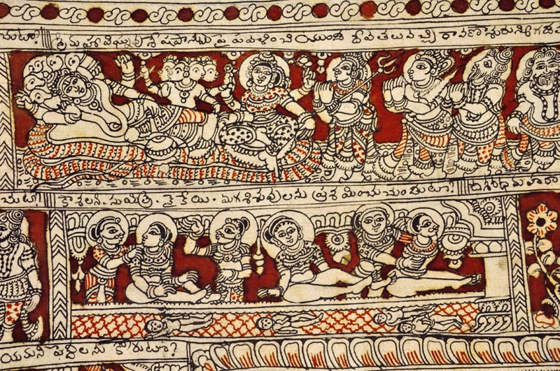 The Life of Lord Rama - Kalamkari Painting