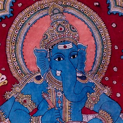 Lord Sri Vigneshwara - Kalamkari Painting