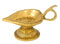 Betel Leaf Shape Wick Lamp in Brass