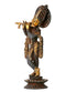 Lord Venu Gopal Krishna - Antiquated Brass Statue 12"