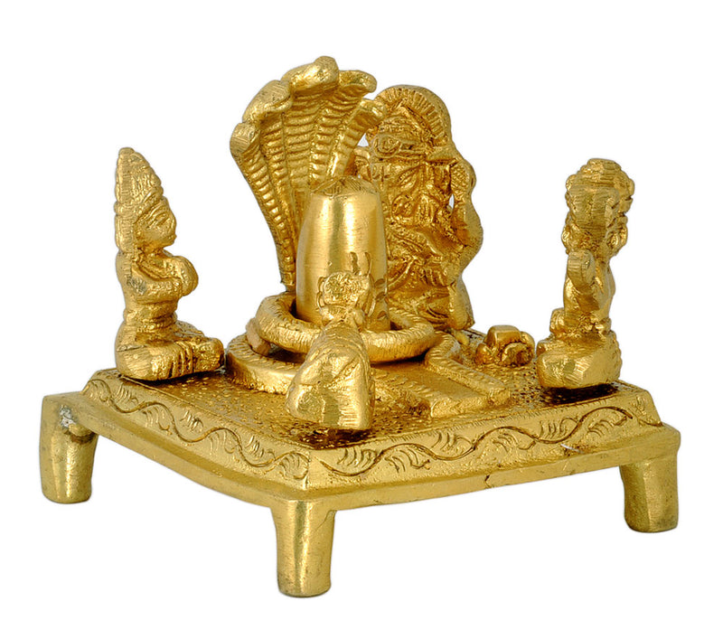 Brass Shiva Parivar for Abhishekam