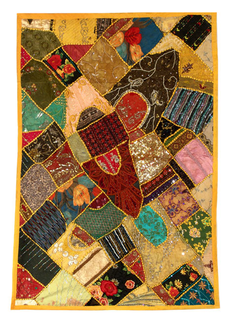 Passage to India-Embroidered Tapestry