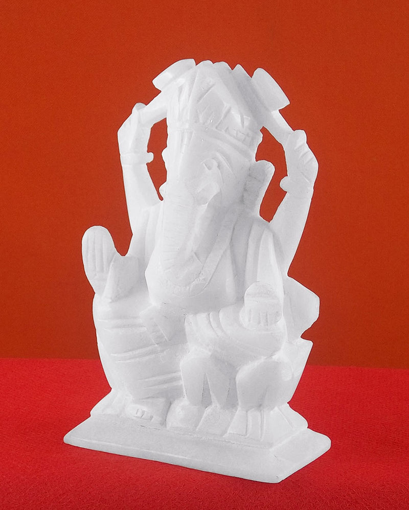 Kamalasan God Ganesha Stone Murti