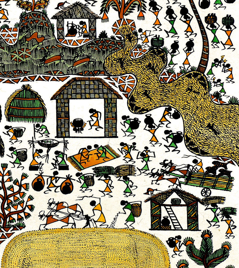 Harvest Season in Warli