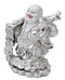 Silver Finish Laughing Buddha