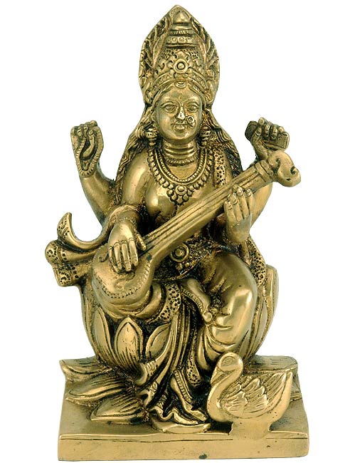 Goddess Saraswati with Veena