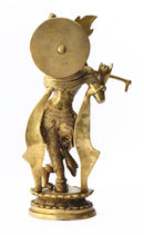 Lord Krishna Brass Statue 11"