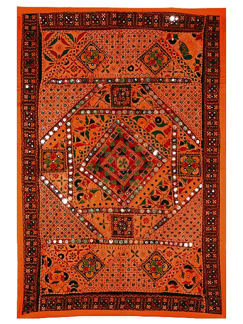 Orange Wonder - Kutchi Tapestry