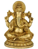 Uma Putra Lord Vinayak - Brass Statue 8"