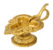 Brass Fine Carved Oil Lamp