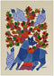 Deer and Birds - Folk Art Gond Panting
