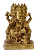 Panchmukhi Lord Ganesha Brass Statue