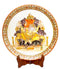 Ganesha in Leisure Mood-Painted Marble Plate