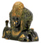 Antiquated Trimurti Representing Brahma Vishnu & Mahesh