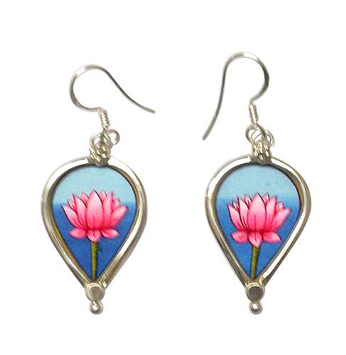 Handmade Earrings 'Sacred Lotus'