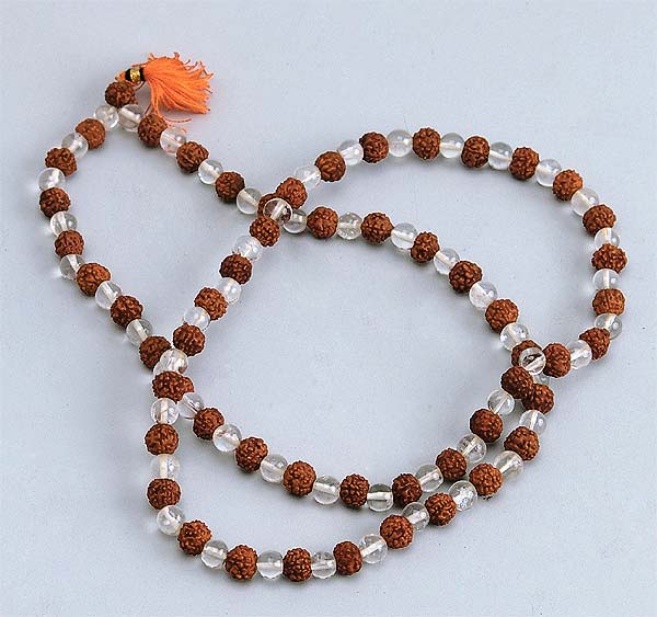 Rudraksh & Crystal Mala