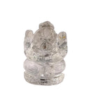 Precious Ganesha Quartz Crystal Statue 2.50"