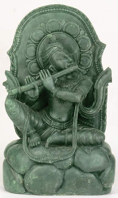 Murlidhar Lord Krishna - Stone Sculpture