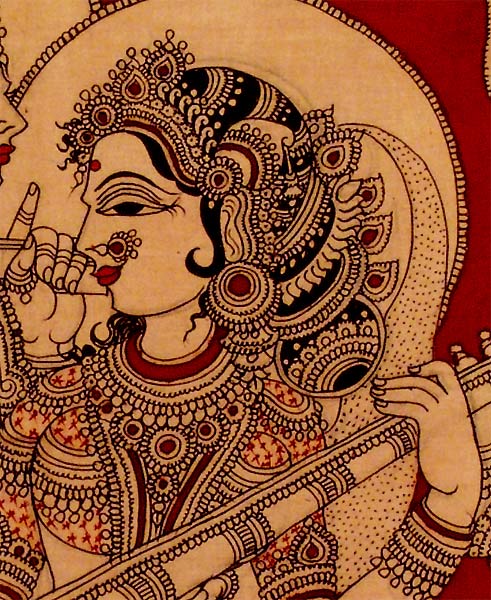 Brahma Deva - God of Creation with Consort Saraswati