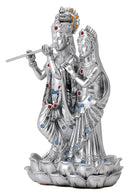Lord Krishna with Radha Standing on Lotus