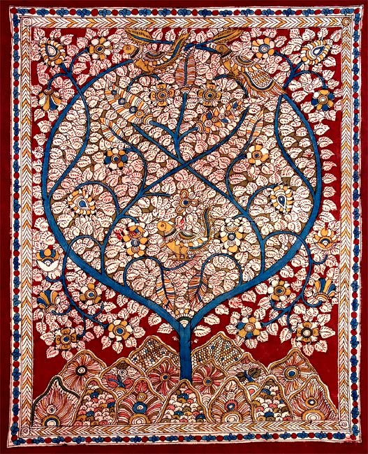 Evergreen Tree - Tree in Kalamkari Art