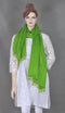 Leaf Green Wool Stole