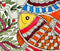 Madhubani Painting - Bird & Fish