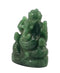 Green Aventurine Lord Ganesha Statue 2.5"
