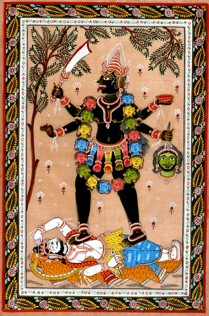 Lord Shiva Stops Fierce Kali 11.50"