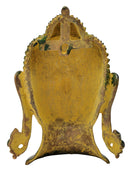 Brass Buddha Head in Golden Finish