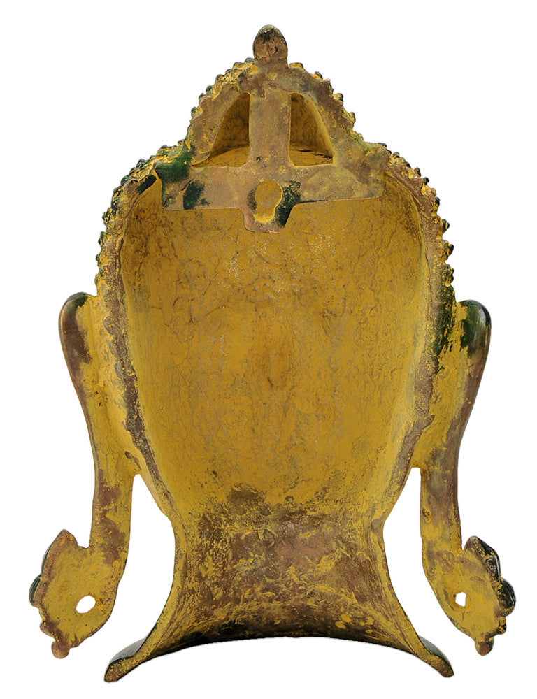 Brass Buddha Head in Golden Finish