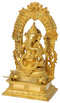 Lord Ganpati Maharaj Brass Statue