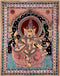 Lord Ganesha as Veena Vadak - Kalamkari Painting