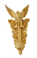 Hanging Parrot Welcome Bell in Brass