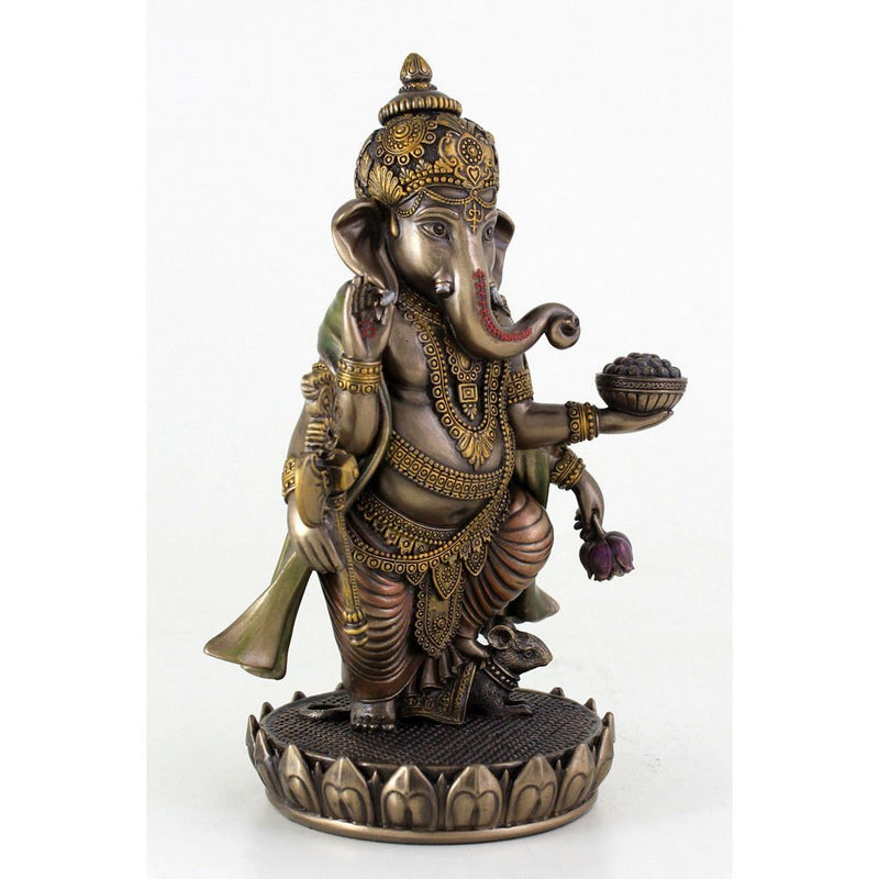 Standing Lord Ganesha Statue in Fine Crafsmanship