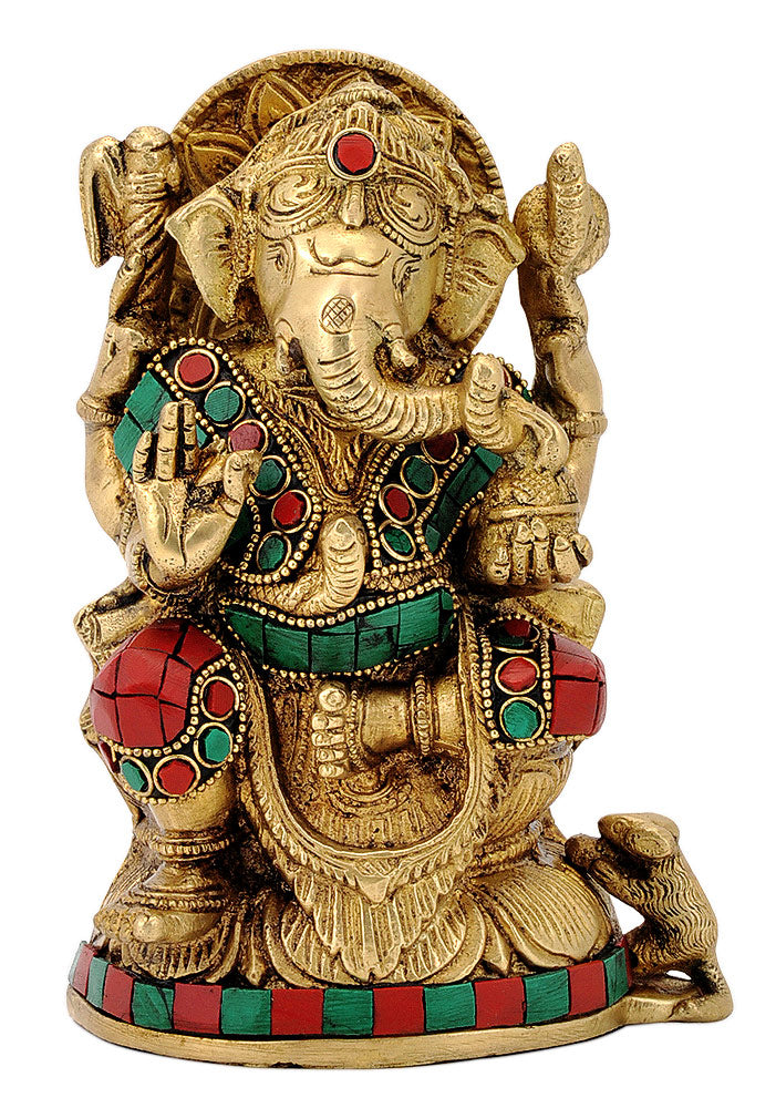 Ganesha Statue with Stones