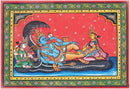 Lord Vishnu on Shesh Naga - Patachitra Painting